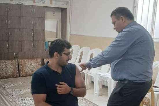واکسیناسیون پرسنل بیمارستان پورسینا علیه آنفلوانزا 